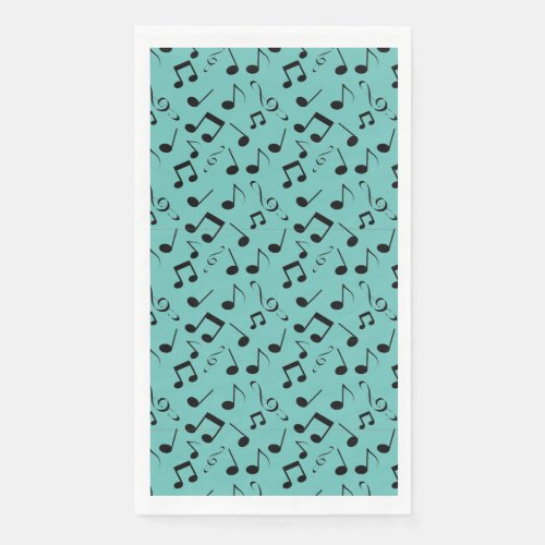 Musical Notes Design Guest Towel Napkins