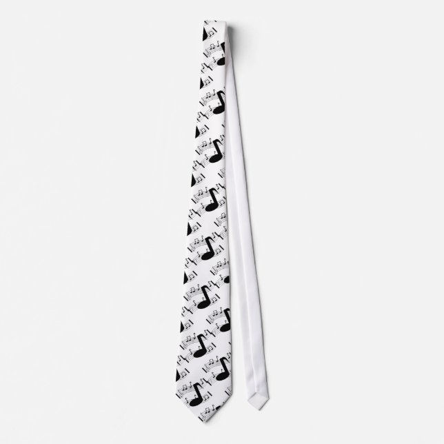 Musical Notes Design  Mans' Tie (Front)