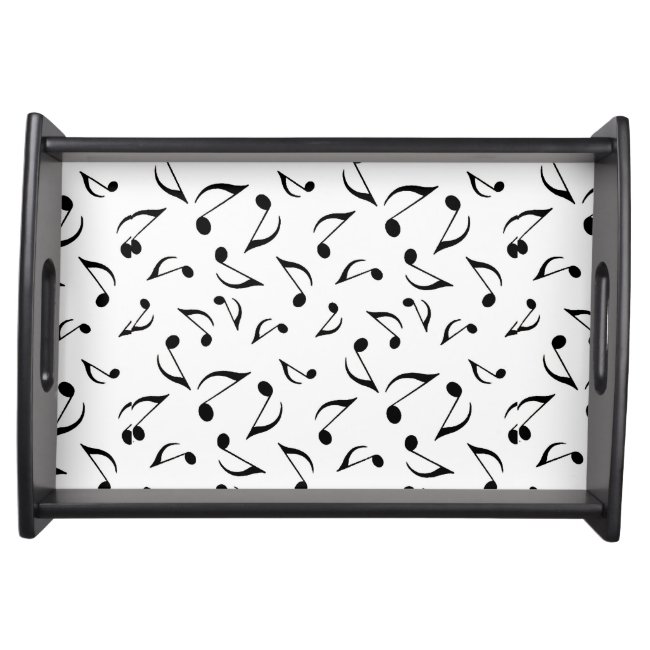 Musical Notes Design Serving Tray