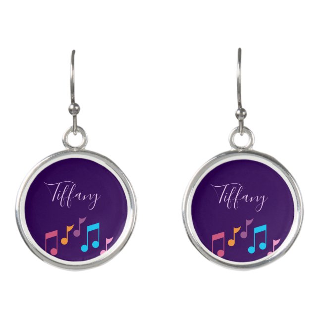 Musical notes earrings (Front)