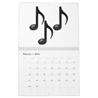 Musical Notes - Emoji Calendar