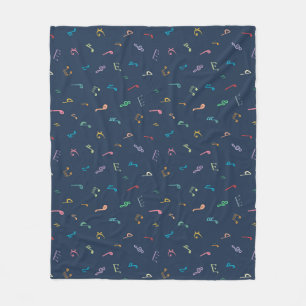 Musical notes  fleece blanket