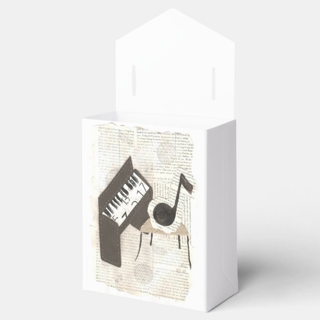 Musical Notes Giftbox Favor Boxes (Opened)