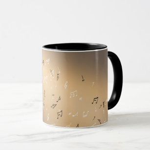 Musical Notes Golden Moon Mug