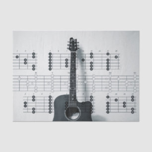 Musical Notes Guitar Tissue Paper