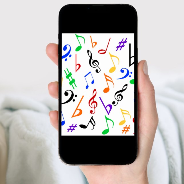 Musical Notes Holiday Card - Multi (Front Digital)