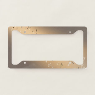 Musical Notes in the Moonlight License Plate Frame