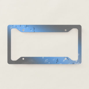 Musical Notes in the Moonlight License Plate Frame