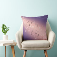 Musical Notes in the Moonlight Lilac Pink