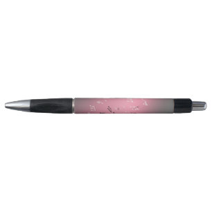 Musical Notes in the Moonlight Pink  Pen