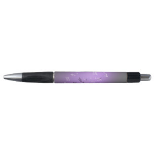 Musical Notes in the Moonlight Purple Pen