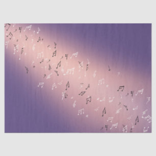 Musical Notes in the moonlight Tissue Paper