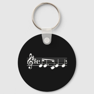Musical Notes Keychain