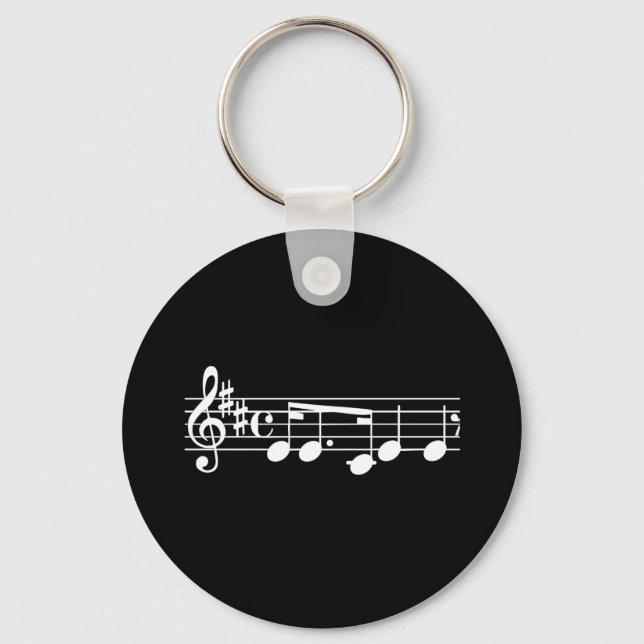 Musical Notes Keychain (Front)