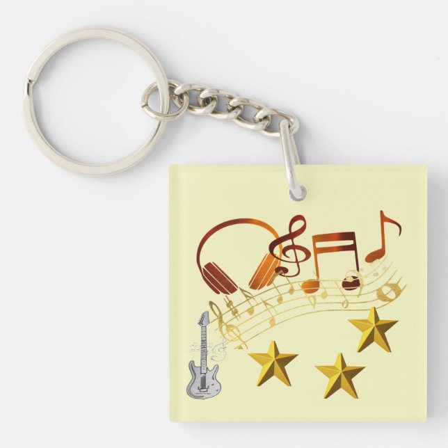 Musical notes : keychain (Front)