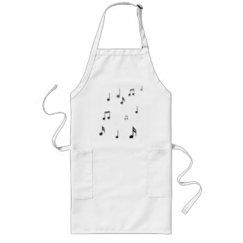 Musical Notes Long Apron by stellerangel at Zazzle