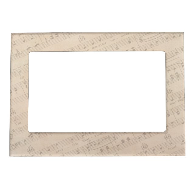 Musical Notes Magnetic Picture Frame (Front)