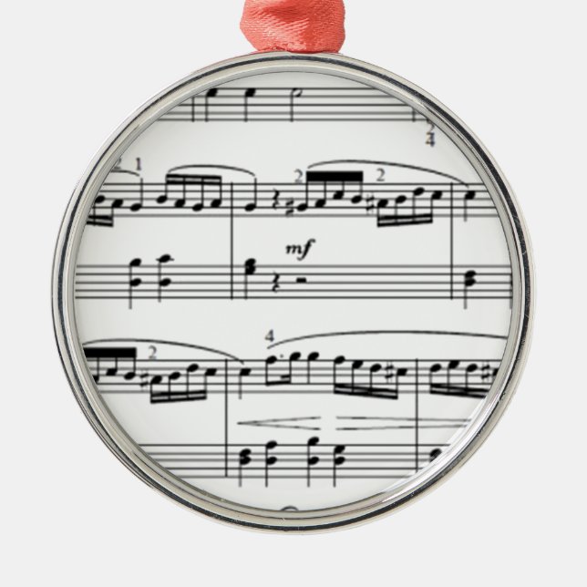 musical notes metal ornament (Front)