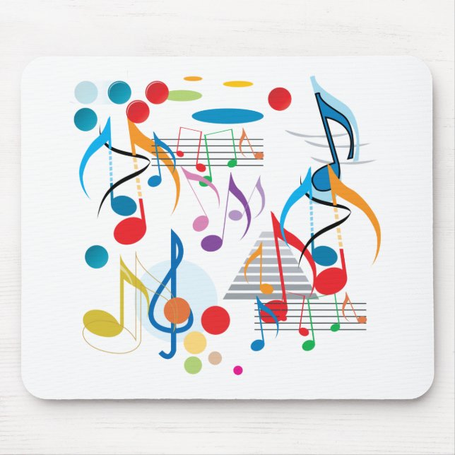 Musical Notes Mouse Pad (Front)