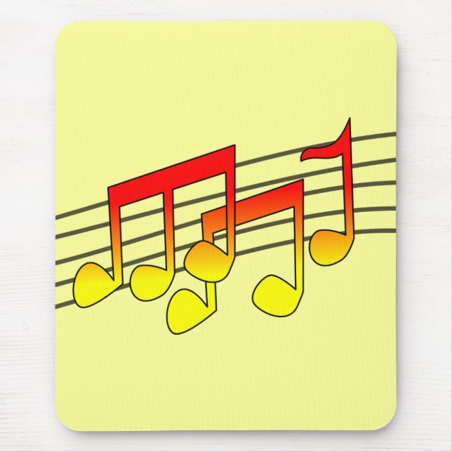 Musical Notes Mousepad (Front)