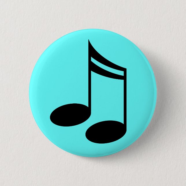 Musical Notes Music Gift Button (Front)
