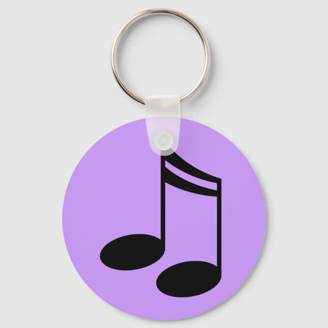 Musical Notes Music Gift Keychain (Front)