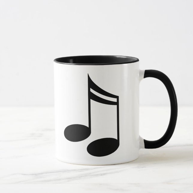 Musical Notes Music Gift Mug (Right)