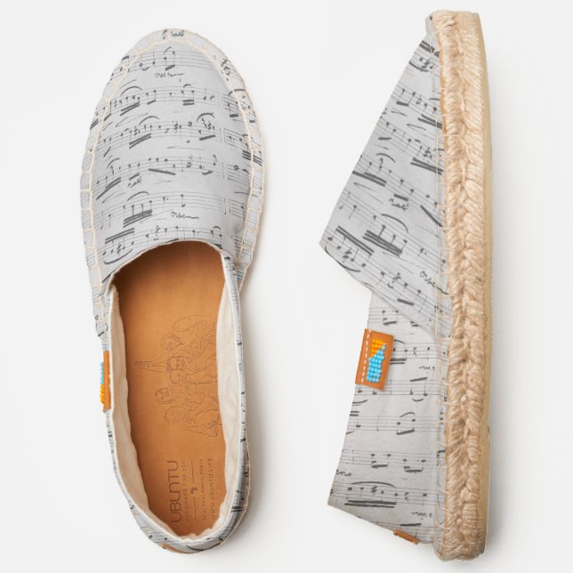 Musical Notes Music Musician Espadrilles (Side)