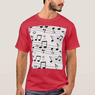 Musical Notes Music Pattern T-Shirt