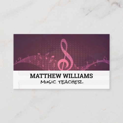  Musical Notes Music Sheets  Band Business Card
