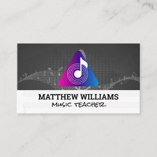 Musical Notes Music Sheets | Sound Band Business Card