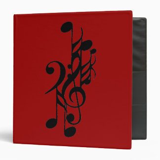 MUSICAL NOTES MUSICIAN BINDER