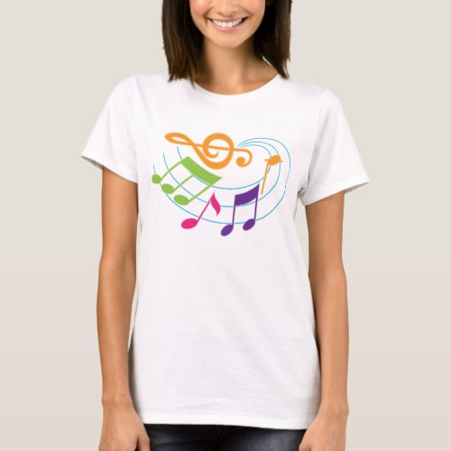 Musical Notes Musician Gift T_Shirt