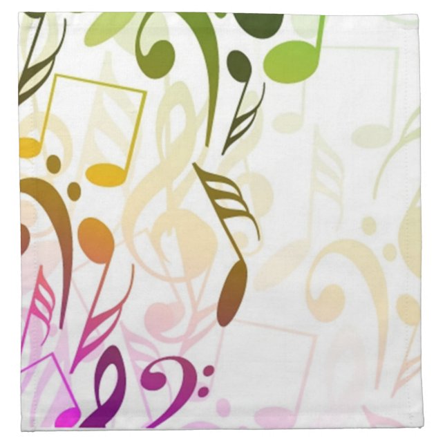 Musical Notes Napkin (Front)
