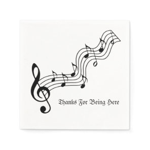 Musical Notes  Napkins
