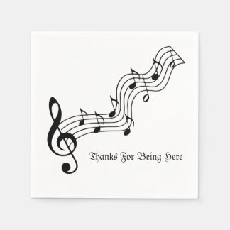 Musical Notes  Napkins