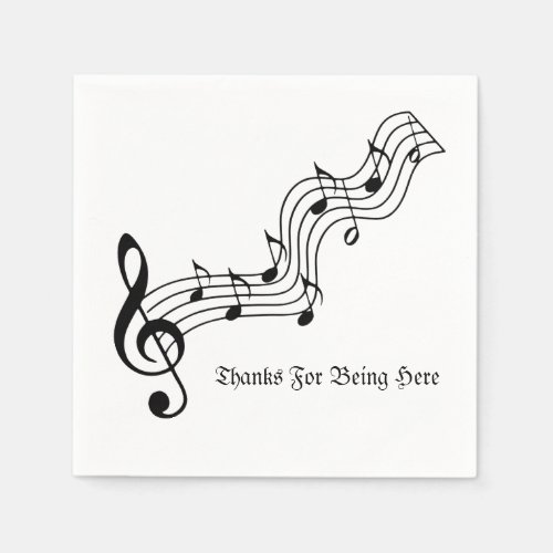 Musical Notes  Napkins