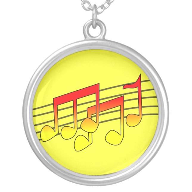 Musical Notes Necklace (Front)