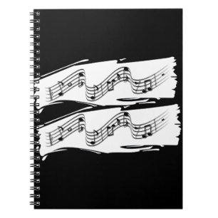 Musical notes notebook