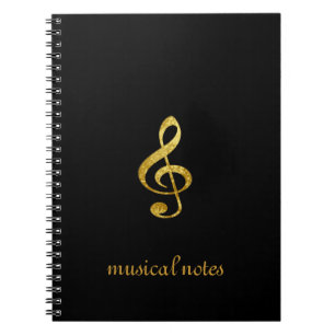 musical notes notebook