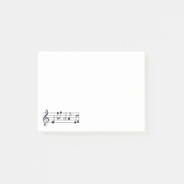 Musical Notes Notepad (Front)