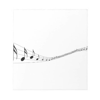 Musical Notes On A Wave Shaped Stave by Letter_Art at Zazzle