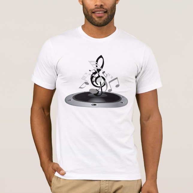 Musical Notes On An Album T-Shirt (Front)