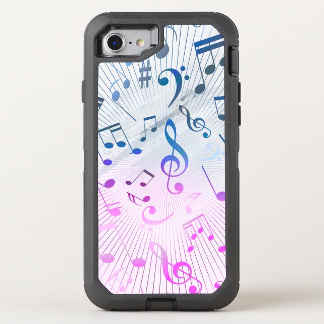 Musical Notes Otterbox iPhone Case (Back)