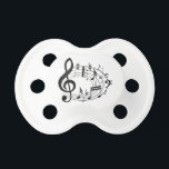Musical Notes Pacifier<br><div class="desc">This is a cute pacifier and conversation piece that sports a nice musical note graphic.</div>