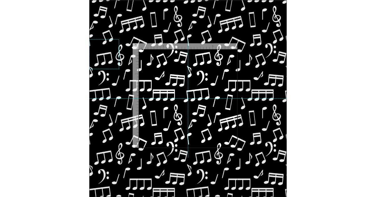 Musical Notes Pattern Fabric | Zazzle