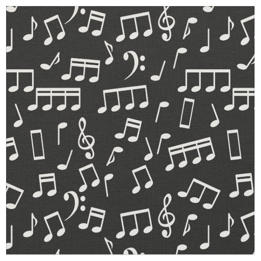 Musical Notes Pattern Fabric