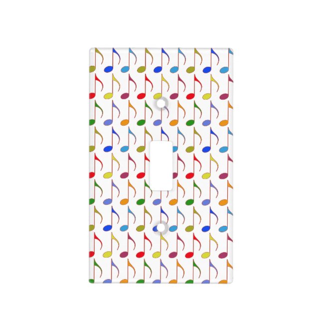 musical notes pattern light switch cover (Front)