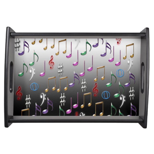 Musical notes pattern serving tray (Front)