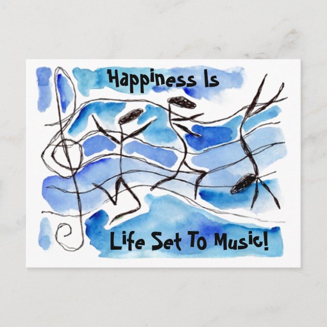 Musical Notes PC Happiness Is Life Set To Music! (Front)